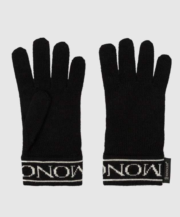 Moncler ENFANT Guanti children's wool gloves with logo motif 9Z74300A9641