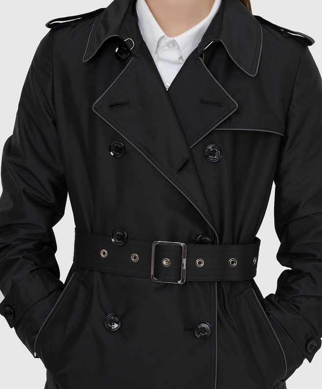 MooRER Черный тренч Alimidi ALIMIDIDA6 изображение 5