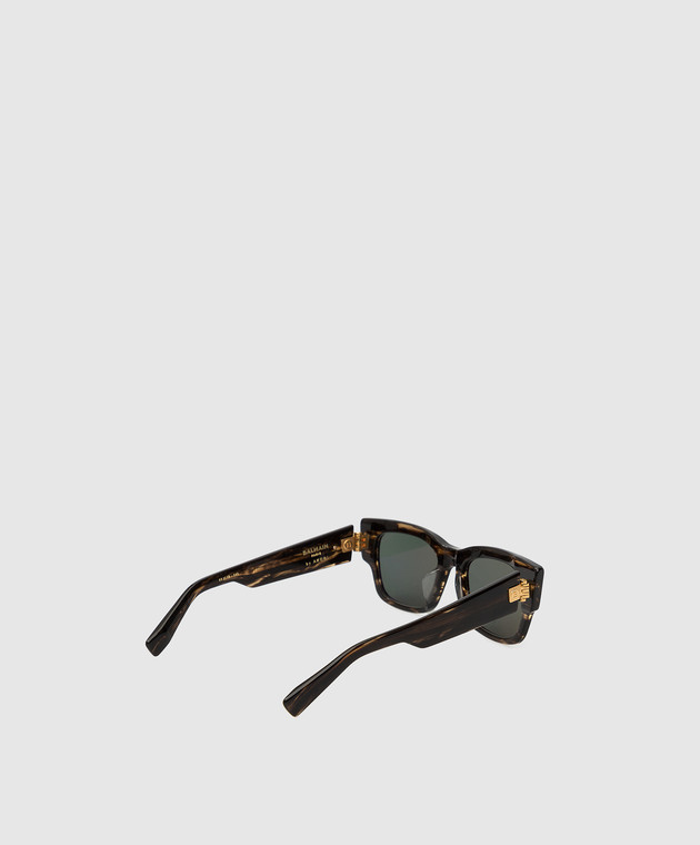 Balmain Солнцезащитные очки B-IV в черепаховой оправе BPS118B53 изображение 4