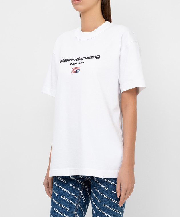 Alexander Wang Футболка с рельефным логотипом UCC1211344 изображение 3