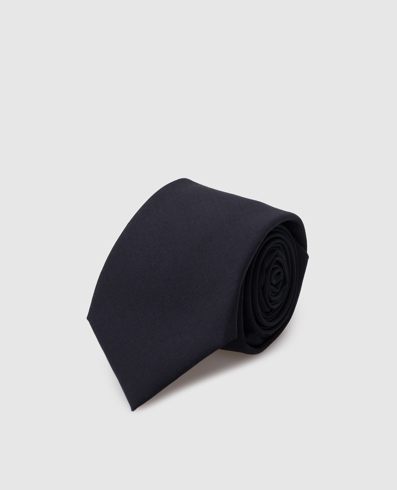 Темно-синий галстук из шерсти