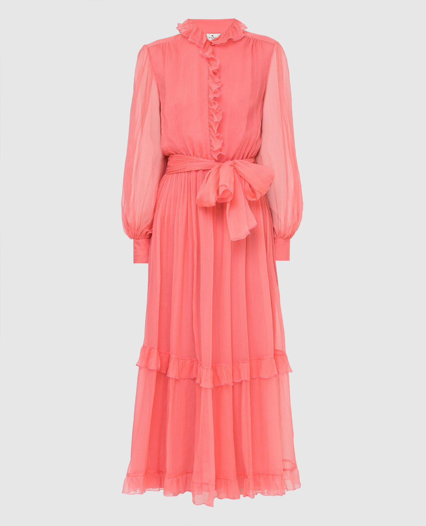 

Коралловое платье из шелка Etro, Коралловый, Платья Миди