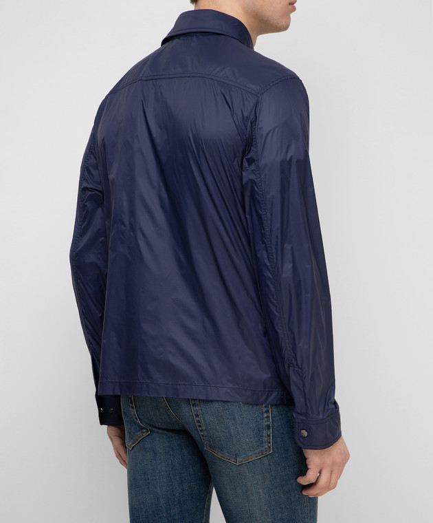 ISAIA Темно-синяя куртка SU708192640 изображение 4