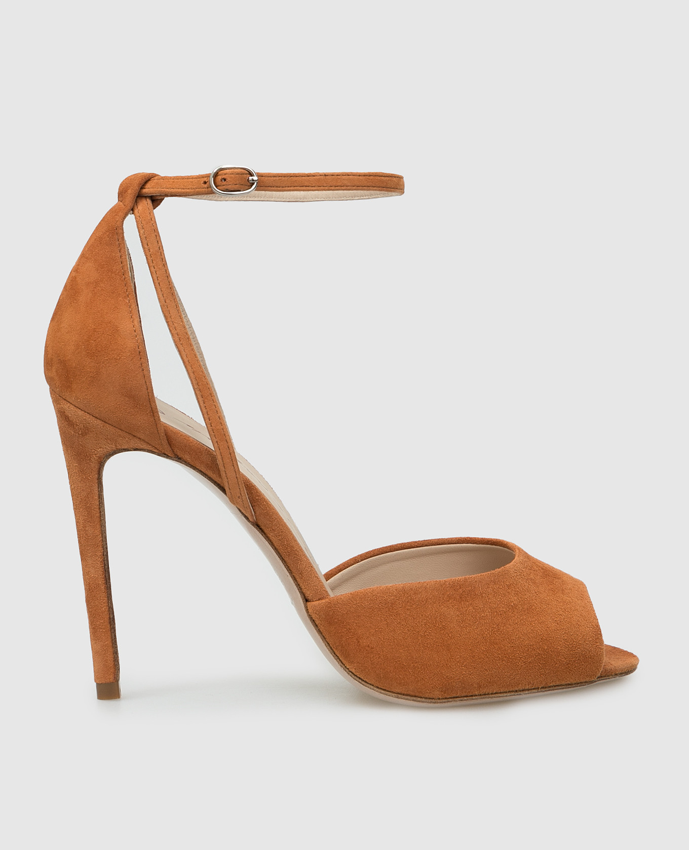 

Светло-коричневые замшевые босоножки, Коричневый, Босоножки