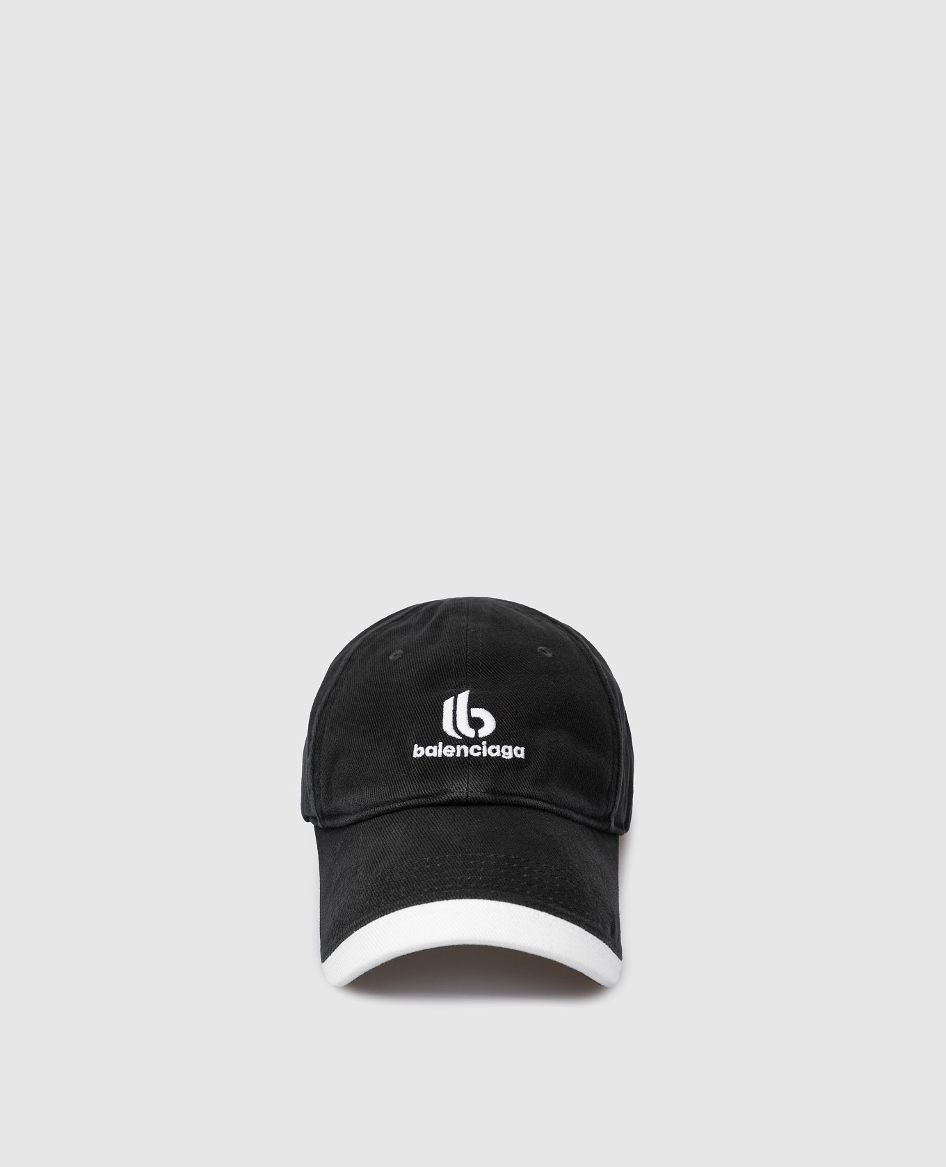 Balenciaga Черная кепка с вышивкой логотипа 673323410B2