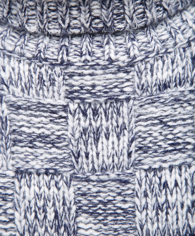 Victoria by Victoria Beckham Синий свитер из овечьей шерсти KNTVV093 изображение 5