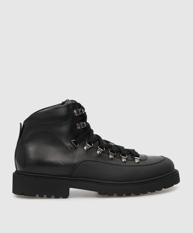 Doucal's Черные кожаные ботинки на меху DU2912CENTPM557