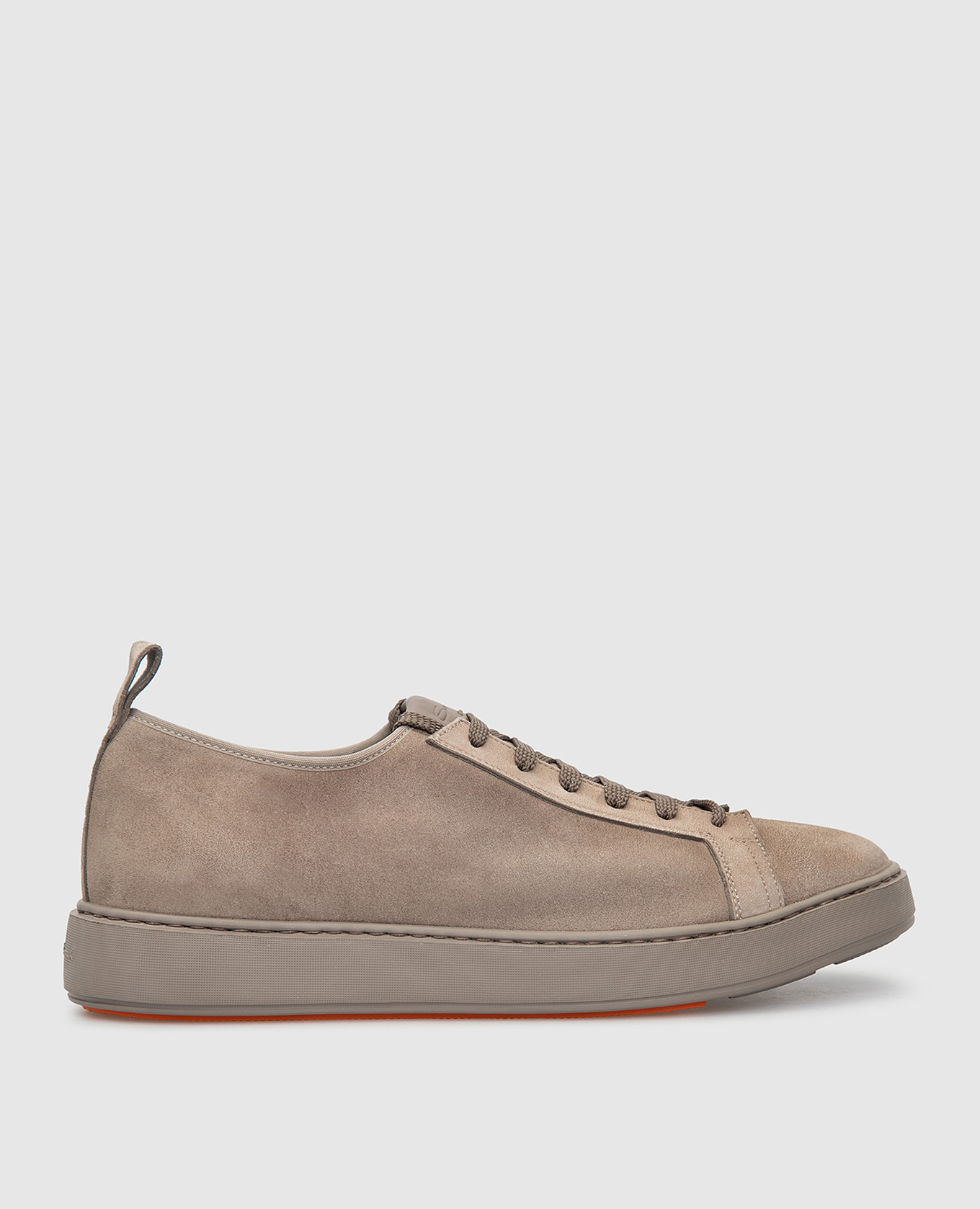 

Бежевые замшевые сникеры Santoni, Бежевый, Кроссовки