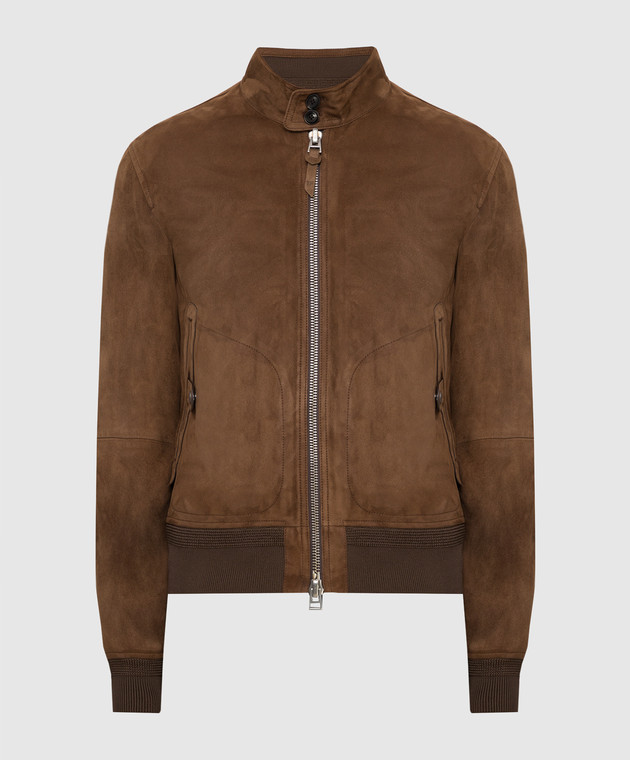 Tom Ford - Коричневая замшевая куртка BV414TFL635 купить в Symbol