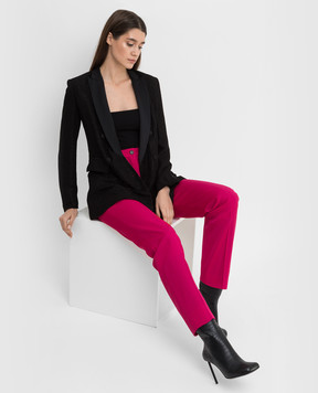 NINA RICCI Малинові штани з вовни 19ACPA004WV0241