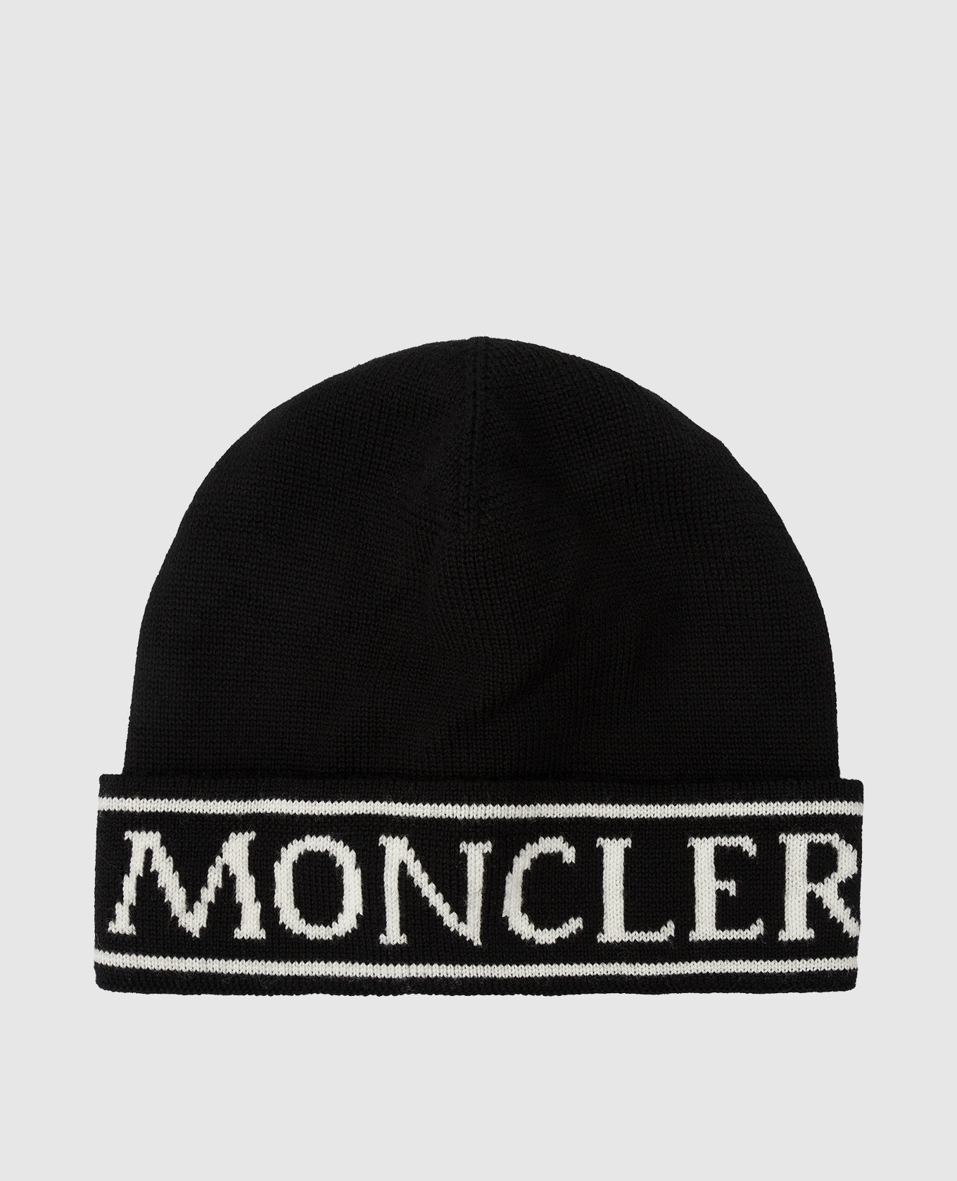 

Детская черная шапка из вирджинской шерсти Moncler ENFANT, Черный, Шапки