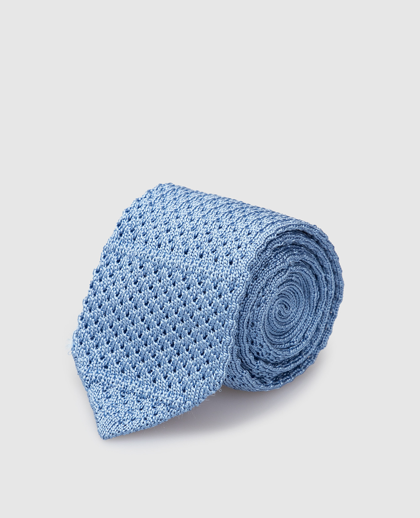 Children's blue silk tie
