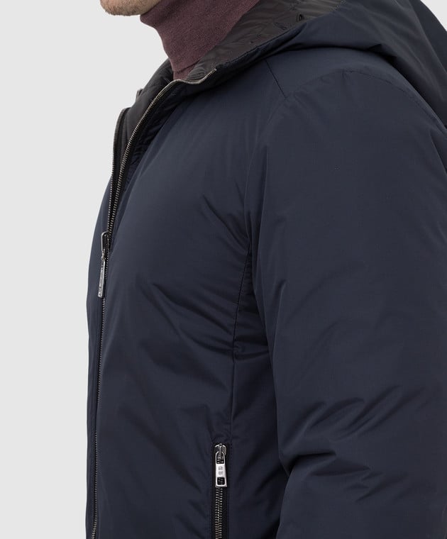 Stilnology Темно-синяя двусторонняя пуховая куртка 45T001SPRINT изображение 5