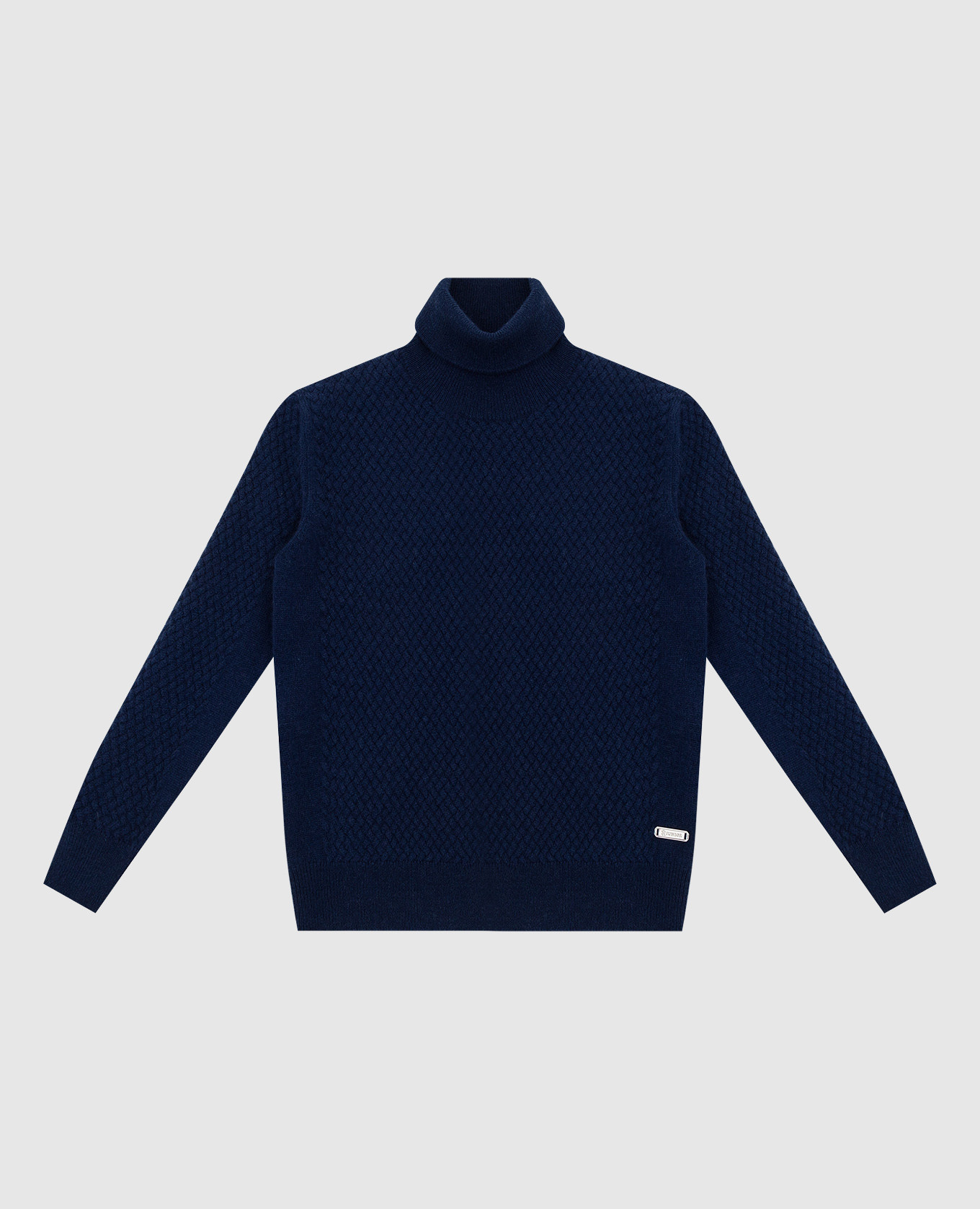 Stefano Ricci Детский синий свитер из кашемира в узор KY07014D01Y17409