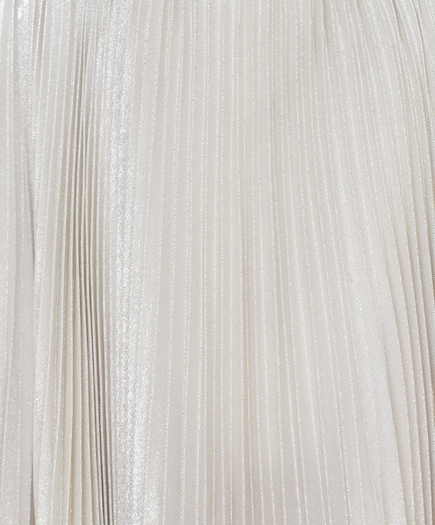 Kiton Серебристая юбка из шелка D49215K09S89 изображение 5