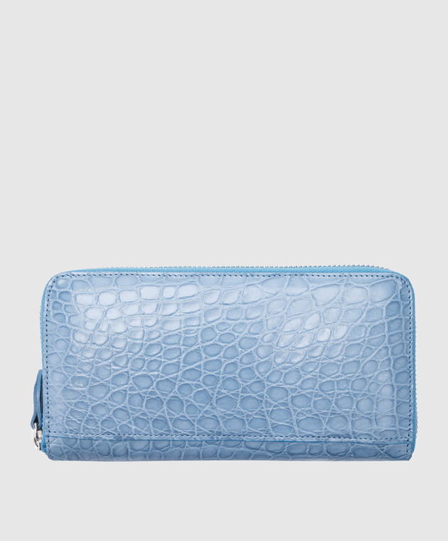 Bochicchio Блакитний шкіряний гаманець PYTHONHANDBAG зображення 2