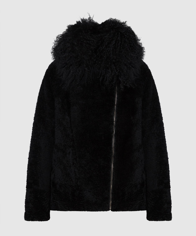 Monica Rindi Черное пальто 352SH020