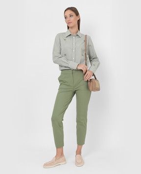 Max Mara Оливкові чиноси Pegno PEGNO