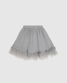 Fendi Детская серая юбка JFE03168
