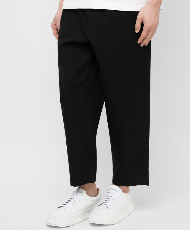 Jil Sander Черные брюки из шерсти JSMS311401MS202500 изображение 3
