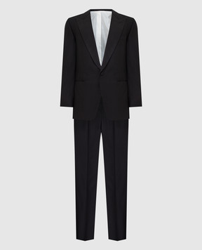 Stefano Ricci Черный костюм из шерсти M2SF431S26HB