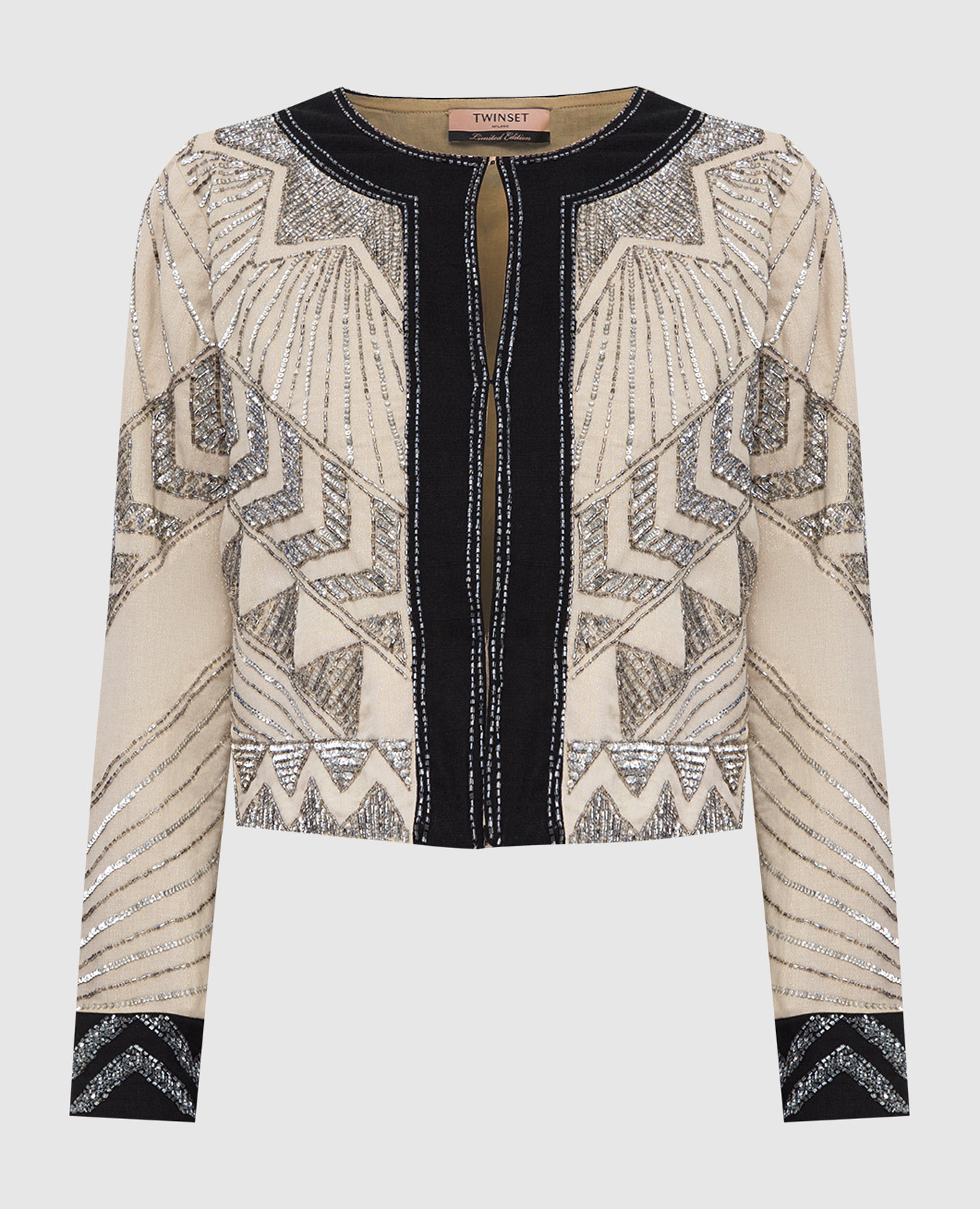 

Жакет с вышивкой Twin Set, Бежевый, Жакеты