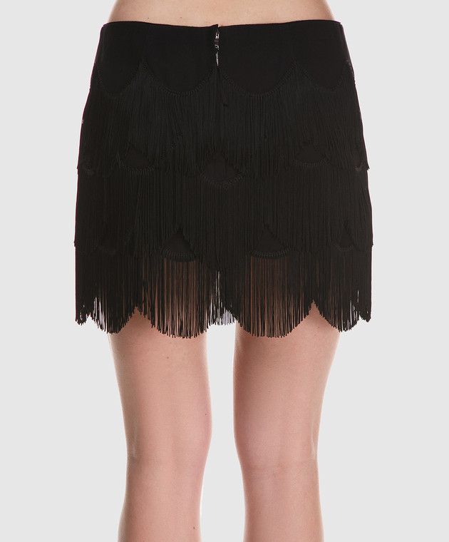Marc Jacobs Черная юбка с бахромой M4007161 изображение 4