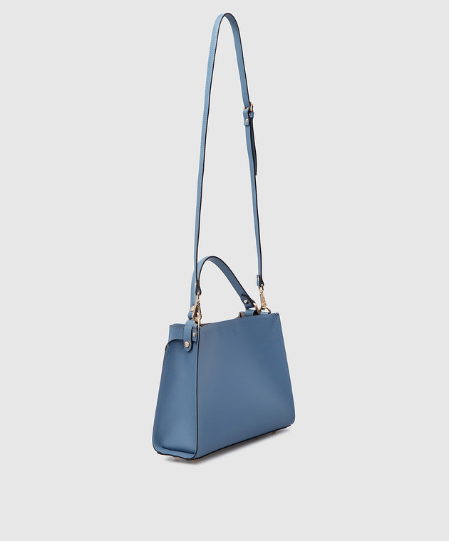Gianni Notaro Ruga leather mini bag in light blue 403 image 3
