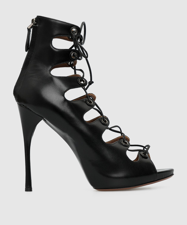 Azzedine Alaia Black Leather Ankle Boots 6S3K735CG19