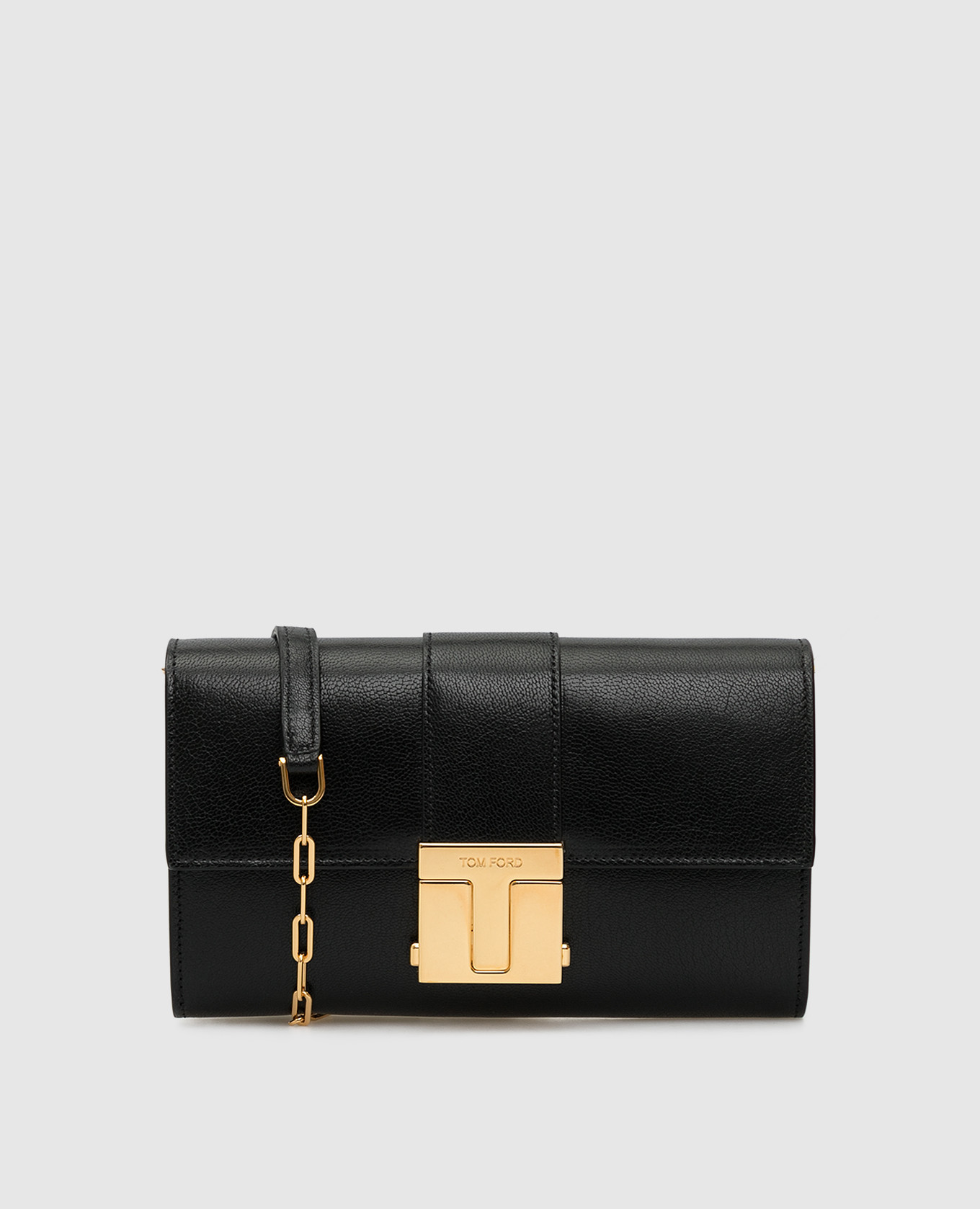 

Черная кожаная сумка на плечо Tom Ford, Черный, Сумки