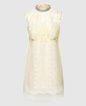 Marc Jacobs Желтое платье с кружевом M4007191