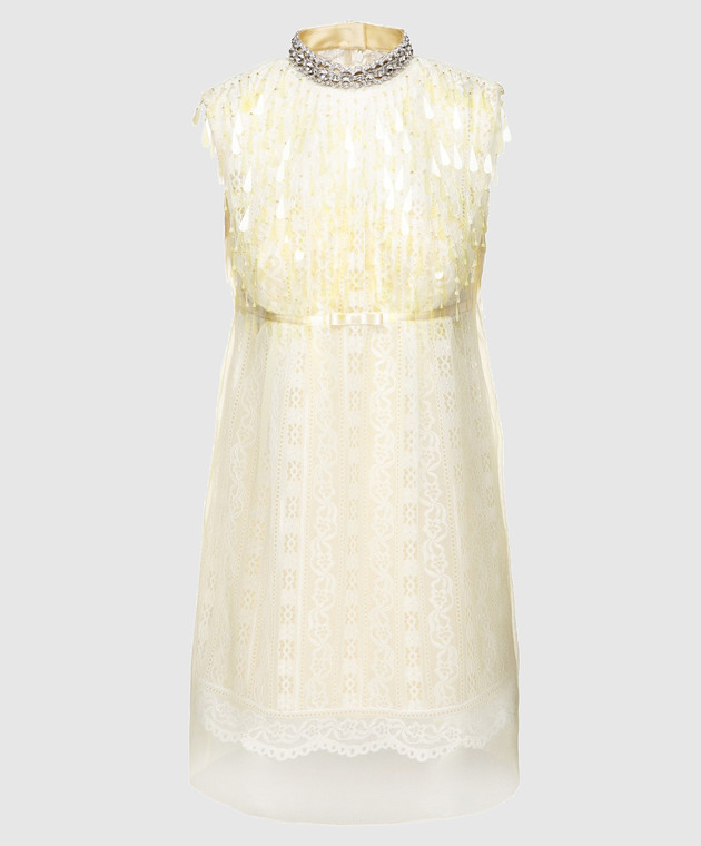 Marc Jacobs Желтое платье с кружевом M4007191