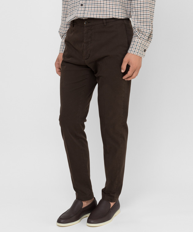 Peserico Dark brown trousers ChangeClear R54507T602479 image 3