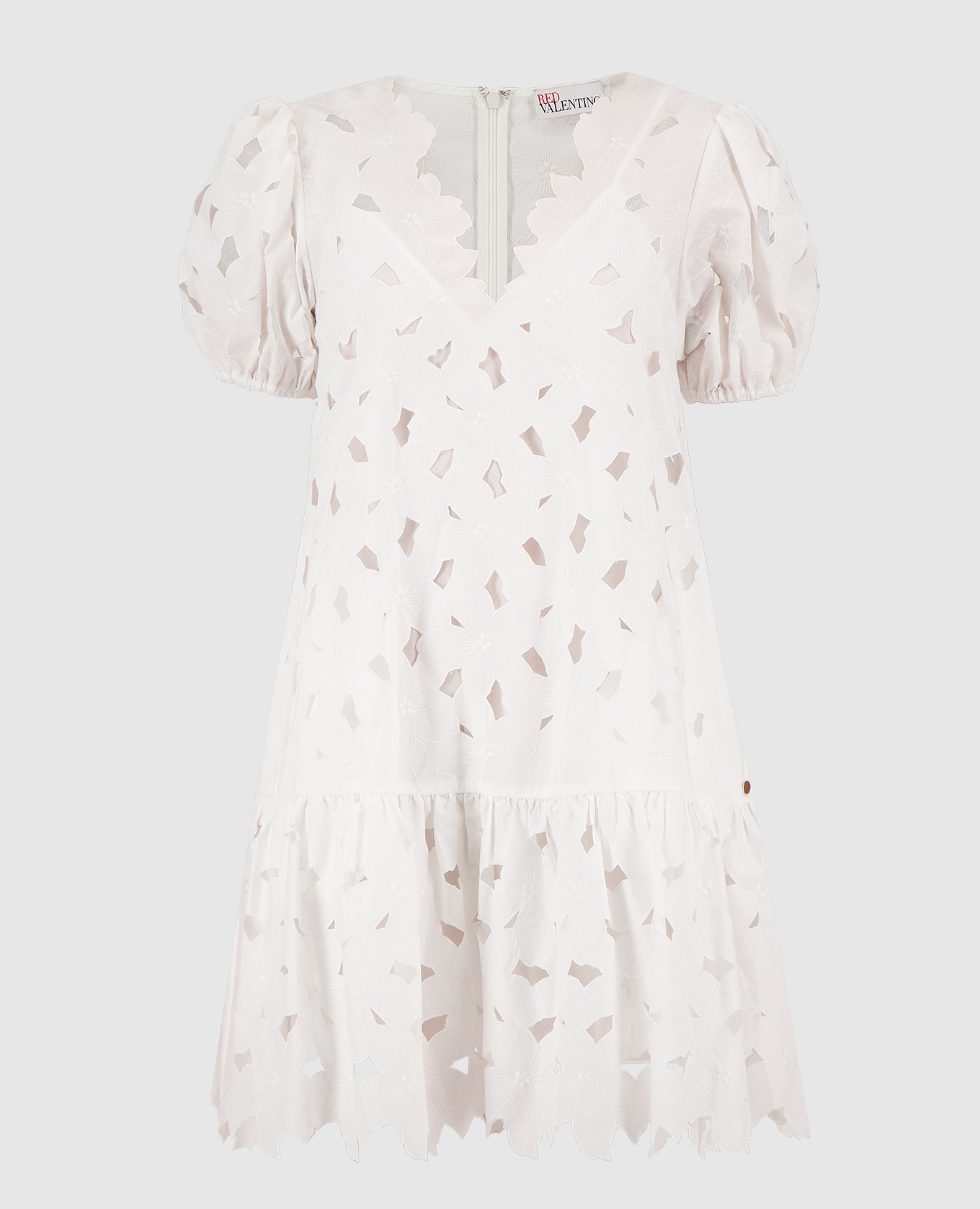 

Платье в цветочную прошву Red Valentino, Белый, Платья Мини
