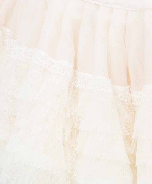 Jane Woolrich Світло-бежеве білизна з шовку ручної роботи TT01 зображення 3