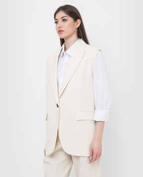 Brunello Cucinelli Бежевый жилет MH1262812