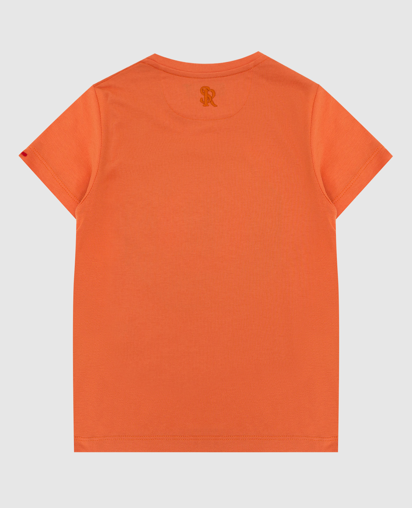 Stefano Ricci Детская оранжевая футболка с вышивкой YNH7200050803 изображение 2