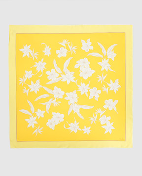 Loro Piana Желтый платок из шелка FAL6213