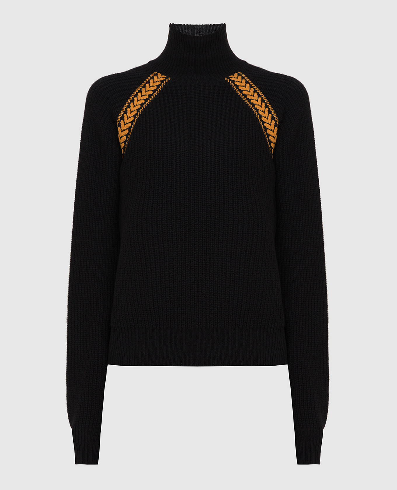 

Черный свитер с контрастными вставками, Свитера