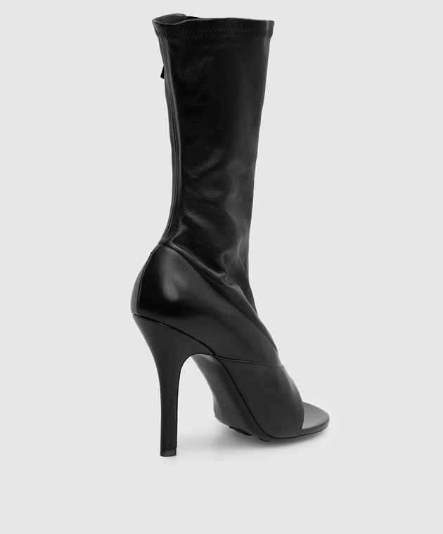 Givenchy Черные кожаные ботильоны Two Toes BE701PE13P изображение 4