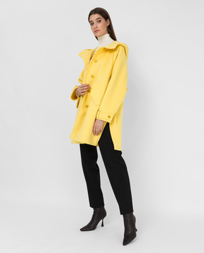 Ermanno Scervino Пальто з  вовни з капюшоном D396D314LDDT