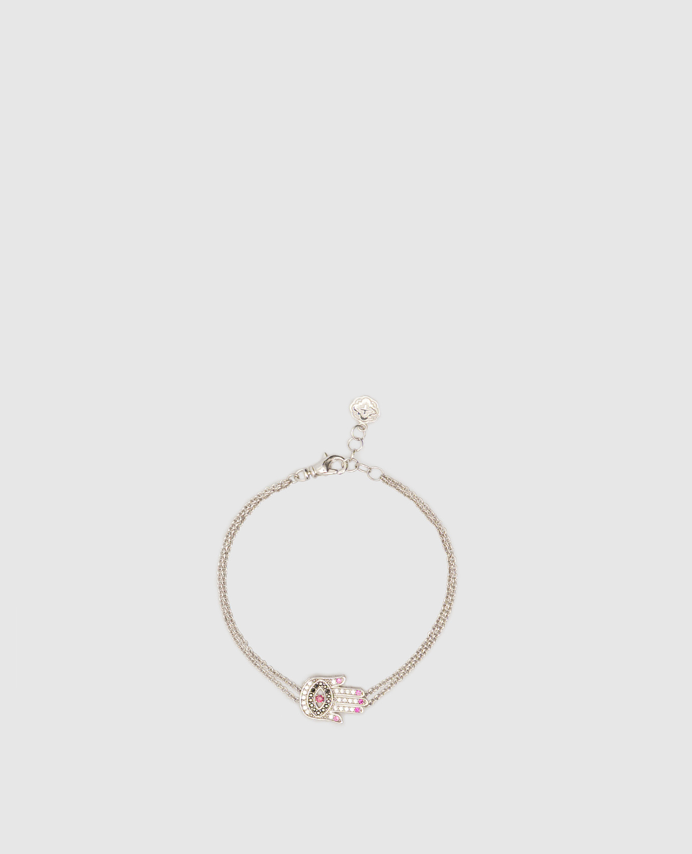 

Серебристый браслет с кристаллами, Браслеты