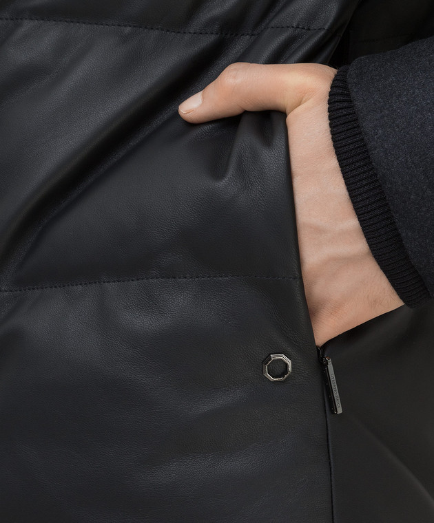 Stefano Ricci Пухова куртка зі шкіри, вовни і кашеміру M7J1400020AGMTSK зображення 5