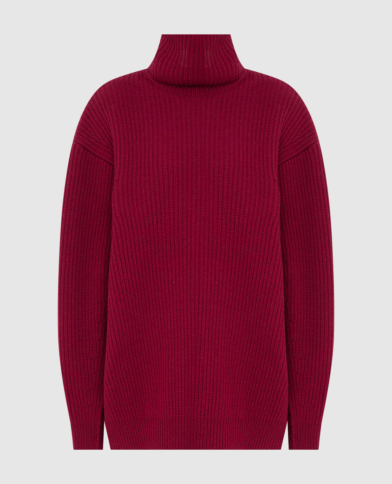 Бордовый свитер из  шерсти