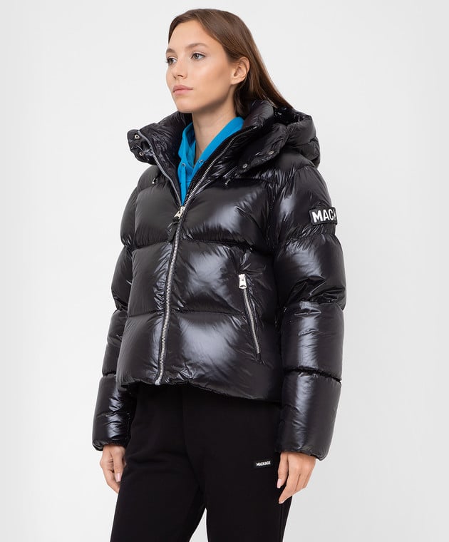 Mackage - Evie black down jacket with patch EVIE - buy with European ...