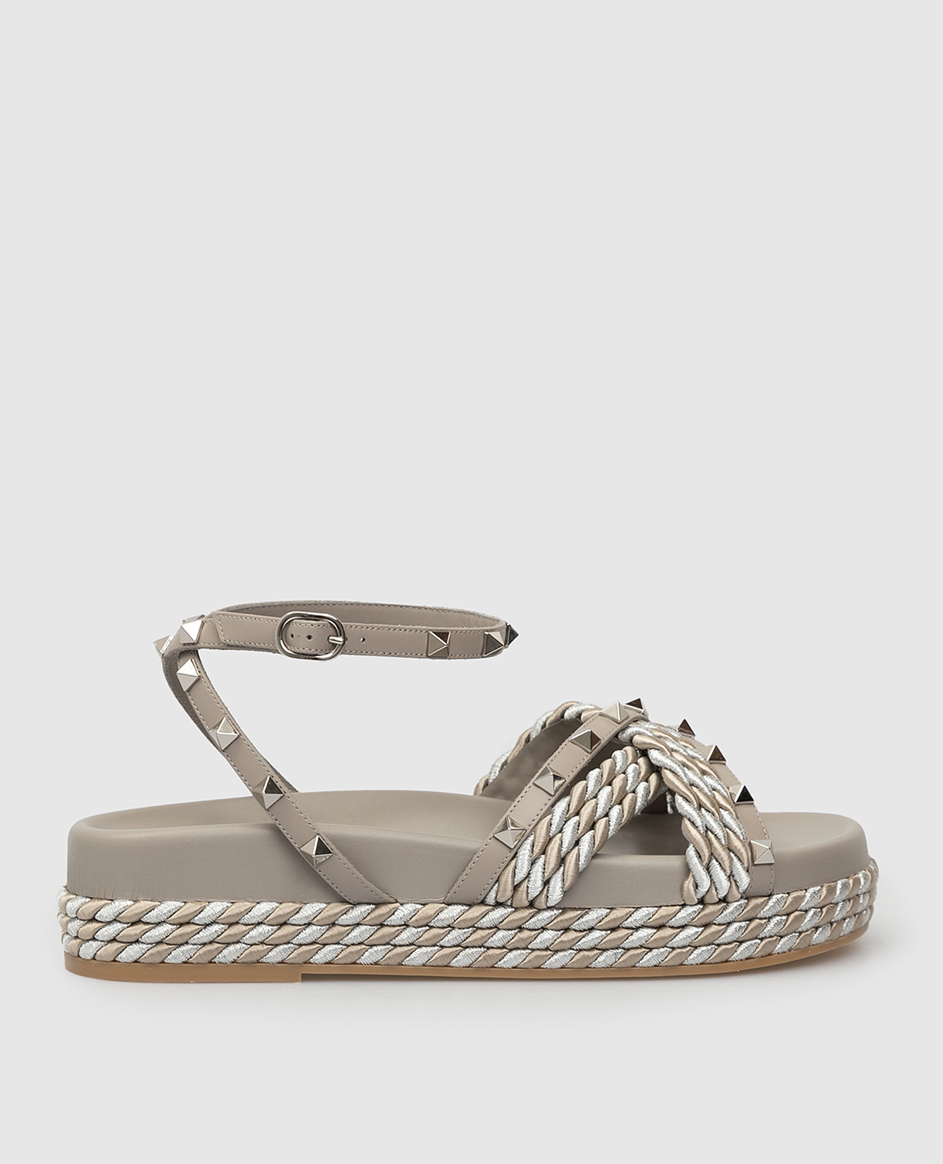 

Серые босоножки Valentino, Серебристый, Босоножки