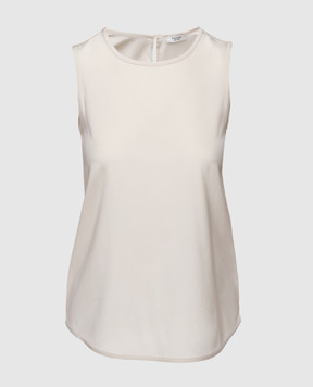 Peserico Жовтий топ з шовку S0889307325