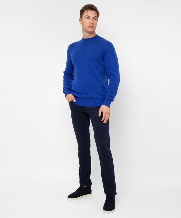 Loro Piana Синій светр з кашеміру FAL7220 зображення 2