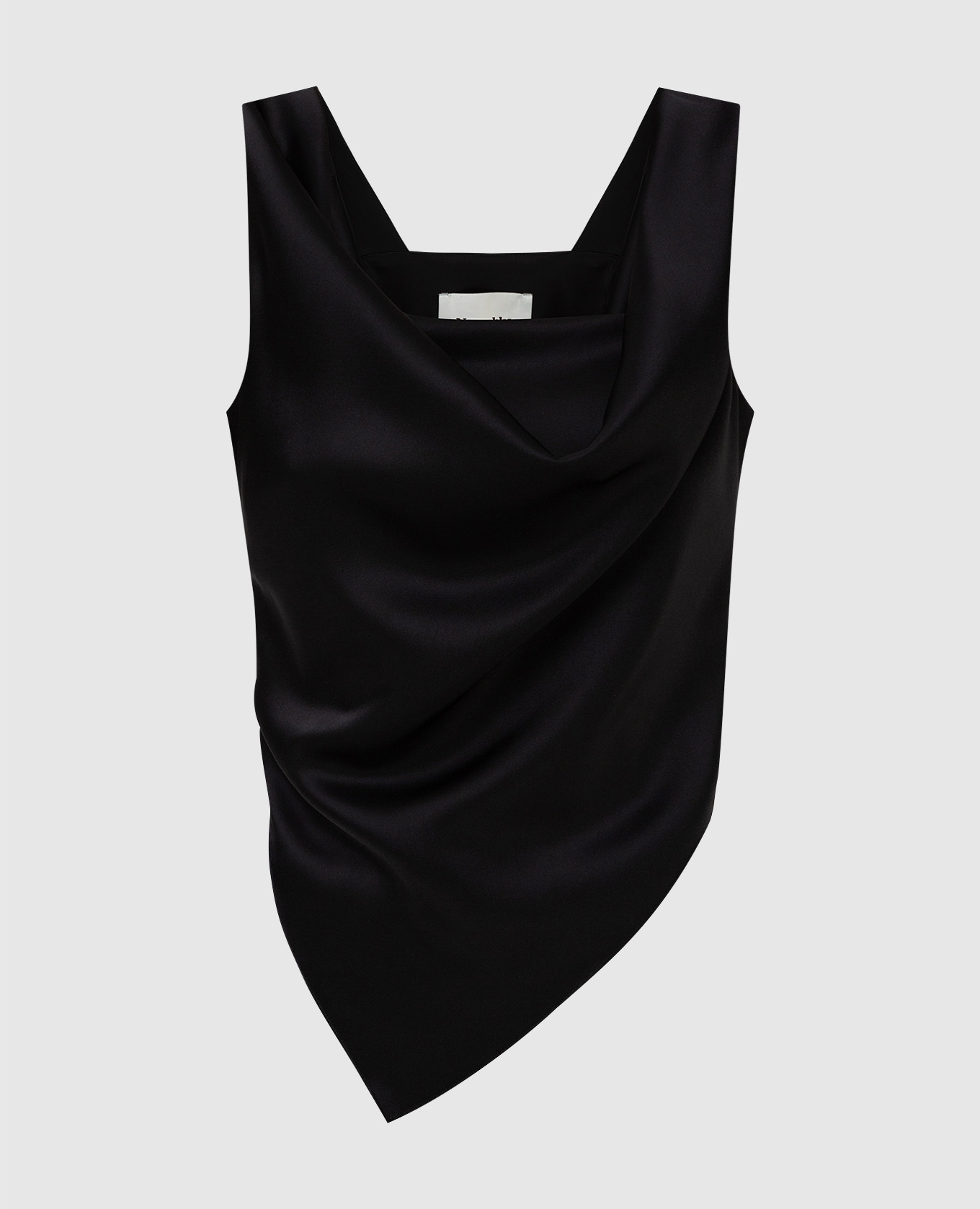 

Черный топ "Petra" с асимметричным подолом Nanushka, Топы