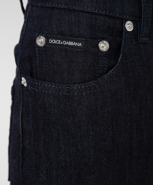 Dolce&Gabbana Темно-синие джинсы FTBXHDG8DA5 изображение 5
